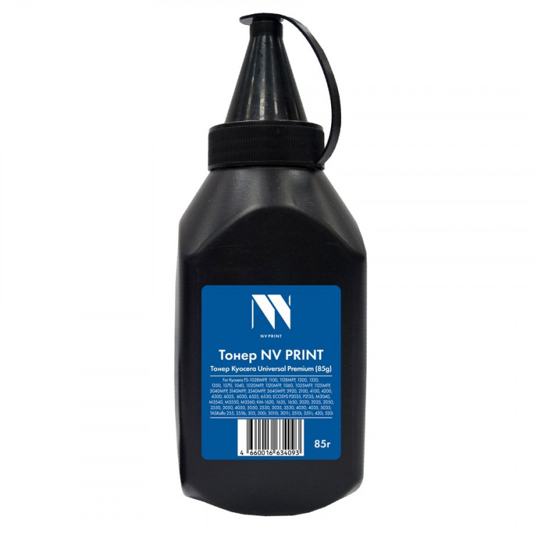 NV Print NVP-KYO-UNIV-PR-85G Тонер для Kyocera Universal (85 г) для FS-1028MFP, 1100, 1128MFP, 1300, 1320, 1350, 1370, 1040, 1020MFP, 1120MFP, 1060, 1025MFP, 1125MFP, 3040MFP, 3140MFP, 3540MFP, 3640MFP, 3920, 2100, 4100, 4200, 4300, 6025,  6030, 6525, 653