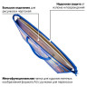 Папка для рисунков и чертежей А3, с ручками, 1 отделение, пластик, цветная печать, молния сверху, BRAUBERG, 