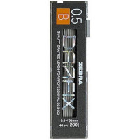 Грифели для карандашей Zebra DRAFIX 0,5 мм B 40 шт. (Zebra DS-5-200-B)