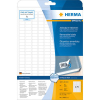 HERMA 10000/4343 (круглые углы) Этикетки самоклеющиеся Бумажные А4, 17.8 x 10.0, цвет: Белый, клей: не перманентный (removable - обладает свойствами стикера), для печати на: струйных и лазерных аппаратах, в пачке: 25 листов/6750 этикеток