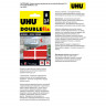 Клеящие подушечки UHU DoubleFix для временного крепления, многоразовые, прозрачные для стекла, 19х40 мм, 56 шт. (UHU 45515)