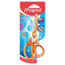 Ножницы Maped Zenoa Fit, 13 см, школьные, ассиметричные, прорезиненные кольца, ассорти (Maped 670110)