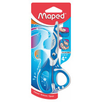 Ножницы Maped Zenoa Fit, 13 см, школьные, ассиметричные, прорезиненные кольца, ассорти (Maped 670110)