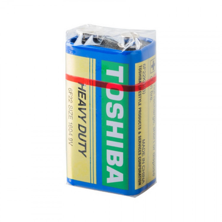 Батарейка TOSHIBA Heavy Duty 6F22KGG(B) SP-1U 6F22 SR1