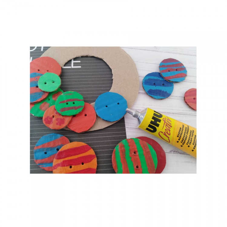 Клей для картона и бумаги UHU Creativ Karton & Bastelpapier, 33мл., блистер (UHU 47170)