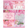 Тетрадь А5, 80 л, HATBER My heart, клетка, блестки, 1 шт. (HATBER 80Т5В1_18666, _20401, 403467)