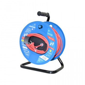 Силовой удлинитель POWER CUBE PC20203 50м (на катушке б/зем) (ПВС 2х1,0) Тип: Rp+Rs/U-10A-50Цена: за 1 шт.