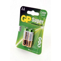 Батарейка GP Super GP15A-UE2 LR6 BL2 (Комплект 2 шт.)