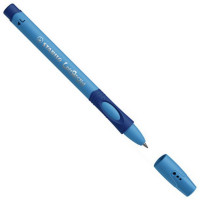 Ручка шариковая Stabilo Leftright для левшей, F, голубой корпус, цвет чернил: Синий  (STABILO 6318/1-10-41)