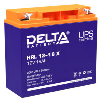Energon Delta HRL 12-18 X Аккумуляторная батарея DELTA HRL 12-18 X (12В / 18Ач, Тип: AGM, Клемма: Болт + гайка Ø 5,5 мм, ДхШхВ: 181х77х167мм (Полная высота: 167мм), срок службы: 12 лет, Гарантия: 1г, вес: 6,2кг)