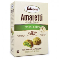 Печенье сдобное FALCONE "Amaretti" мягкое с фисташками, 170 г, картонная упаковка, MC-00013545