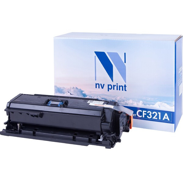 NV Print NVP-CF321AC Картридж совместимый NV-CF321A Cyan для HP Color LaserJet M680dn /  M680f /  M680z (16500k)