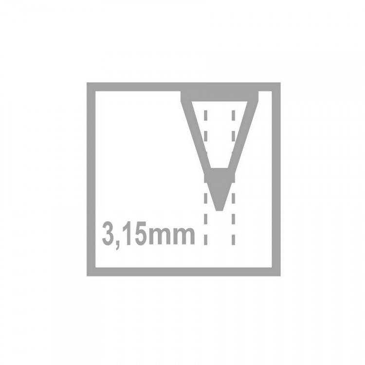 Карандаш чернографитный STABILO Trio 399 HB, трехгранный, утолщенный, корпус голубой (STABILO 399/02-HB)