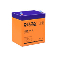 Energon Delta DTM 1205 Аккумуляторная батарея DELTA DTM 1205 (12В / 5Ач, Тип: AGM, Клемма: F2, ДхШхВ: 90х70х101мм (Полная высота: 107мм), срок службы: 6 лет, Гарантия: 1г, вес: 1,8кг)