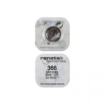Батарейка RENATA SR1116S    366 (0%Hg) Тип: S1116HЦена: за 1 шт.