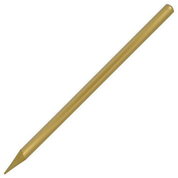 Карандаш цветной KOH-I-NOOR 8750 Progresso, цельнографитовый в лаке, золотой (Koh-I-Noor 8750040002BL) 