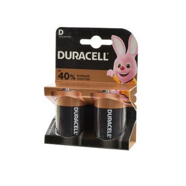 Батарейка DURACELL LR20 BL2 (Комплект 2 шт.)