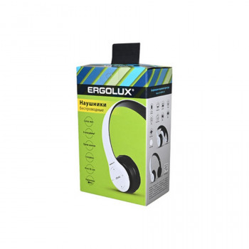 Гарнитура ERGOLUX ELX-BTHP01-C01 беспроводные Bluetooth наушники с микрофоном, складные, белые  BL1 Тип: гарнитураЦена: за 1 шт.