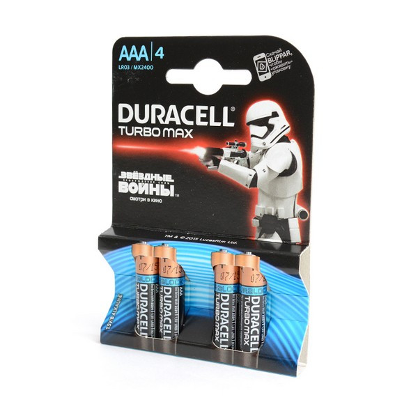 DURACELL TURBO MAX LR03 BL4 Батарейка