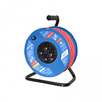 Силовой удлинитель POWER CUBE PC20503 50м (на катушке зем) 4 розетки (ПВС 3х1,5) Тип: Sp+4Ss/AC-16A-50Цена: за 1 шт.