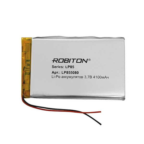Аккумулятор ROBITON LP855080 3.7В 4100мАч PK1