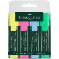 Набор текстовыделителей Faber-Castell 48 Superfluorescent, 4 цвета (Faber-Castell 154804)