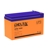 Energon Delta DTM 1209 Аккумуляторная батарея DELTA DTM 1209 (12В / 9Ач, Тип: AGM, Клемма: F2, ДхШхВ: 151х65х94мм (Полная высота: 100мм), срок службы: 6 лет, Гарантия: 1г, вес: 2,65кг)