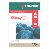 Lomond 0102142 Односторонняя Глянцевая фотобумага для струйной печати, A4, 170 г/м2, 50 листов (Lomond 0102142)