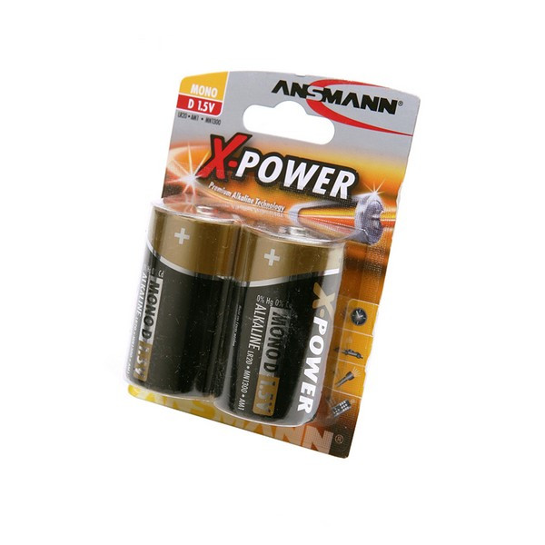 Батарейка ANSMANN X-POWER 5015633 LR20 BL2 (Комплект 2 шт.)