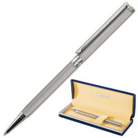 Ручка подарочная шариковая GALANT "Stiletto Chrome", тонкий корпус, серебристый, хромированные детали, пишущий узел 0,7 мм, синяя, 140528