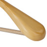 Вешалка-плечики, размер 48-50, деревянная, анатомическая, перекладина, цвет сосна, BRABIX 