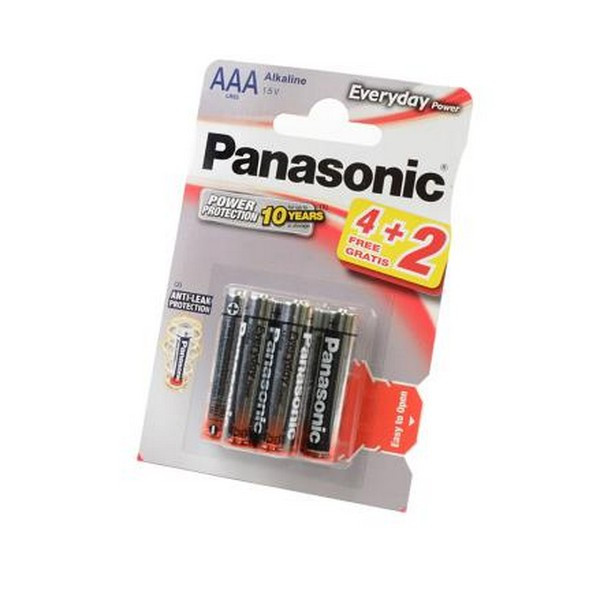 Батарейка Panasonic Everyday Power LR03EPS/6BP 4+2F LR03 4+2шт BL6 (Комплект 6 шт.)