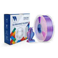 NV Print NVP-3D-SILK-PLA-P-RED-BLUE Филамент NVPRINT Silk PLA+  Red / Blue  для 3D печати диаметр 1.75мм  длина 330 метров  масса 1 кг
