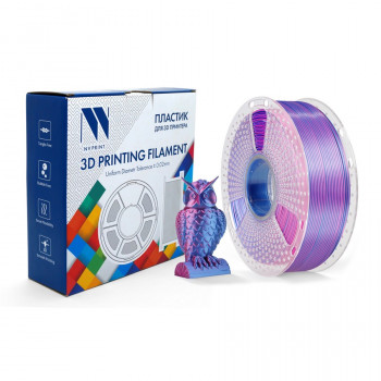 NV Print NVP-3D-SILK-PLA-P-RED-BLUE Филамент Silk PLA+  Red / Blue  для 3D печати диаметр 1.75мм  длина 330 метров  масса 1 кг NVP-3D-SILK-PLA-P-RED-BLUE, Совместимость: , ресурс: 0 стр.