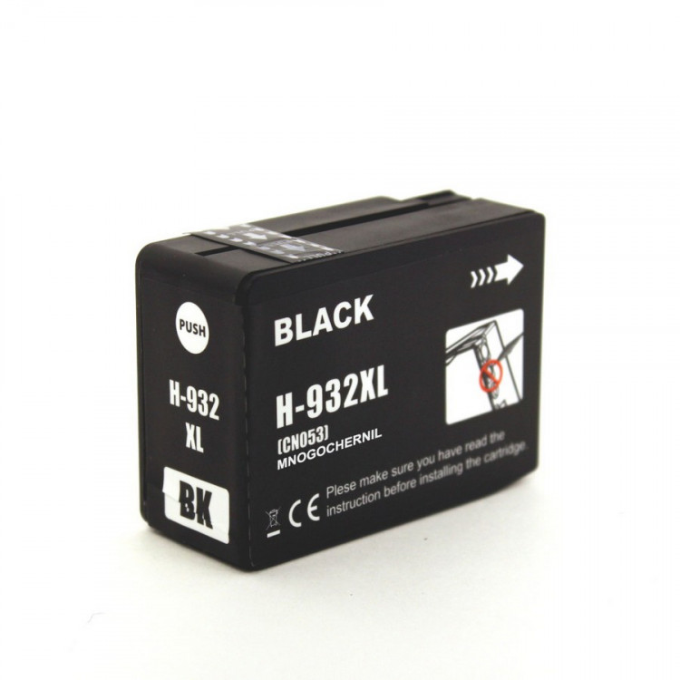 NV Print NVP-CN053AE Струйный картридж 932XLBK (NV-CN053AE)  Black для HP OfficeJet 6100, 6600, 6700, 7110, 7510, 7610, 7612 (1000 стр) совместимый