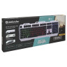 Клавиатура проводная игровая DEFENDER Metal Hunter GK-140L, USB, 104 клавиши, с подсветкой, белая, 45140