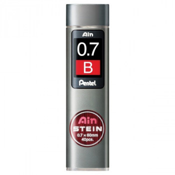 Грифели для карандашей Pentel Ain Stein 0,7 мм B 40 шт. (Pentel C277-B) Набор сменных грифелей Pentel Ain Stein 0,7 мм для механических карандашей