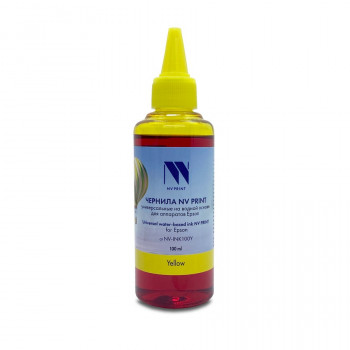 NV Print NVP-INK100Y Чернила универсальные на водной основе NV-INK100Y для аппаратов Epson (100 ml) Yellow совместимые NVP-INK100Y, Совместимость: , ресурс: 0 стр.