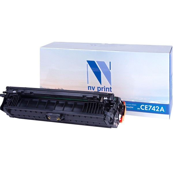 NV Print NVP-CE742AY Картридж совместимый NV-CE742A Yellow для HP Color LaserJet CP5225 /  CP5225n /  CP5225dn (7300k)