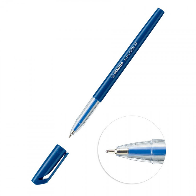 Ручка  шариковая STABILO excel needle 828N XF/0,35 мм, ассорти, 180 шт в дисплее (STABILO 828/180NXF)