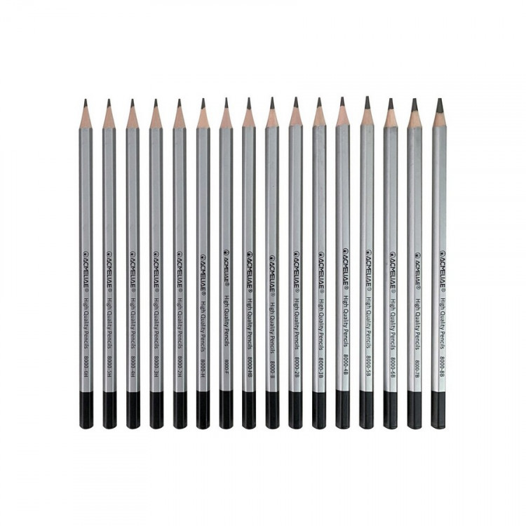 Набор чернографитных карандашей ACMELIAE ArtMate 16 твердостей от 6H до 8B в картоне (ACMELIAE 43800)