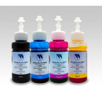 NV Print NVP-INK-T673-4 Чернила водорастворимые T6731 - T6734  для аппаратов Epson L800, L805, L810, L8158, L850, L1800, комплект 4 цвета по 70 мл