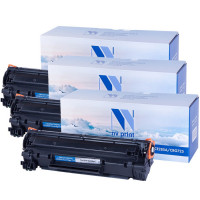 NV Print NVP-CB435A/436A/285/725-S3 Картридж совместимый NV-CB435A / CB436A / CE285A / NV-725-SET3  универсальные для HP / Canon LaserJet P1005 /  P1006 /  M1120 /  M1120n /  M1522n /  M1522nf /  P1505 /  P1505n /  M1132 /  M1212nf /  M1217nfw /  P1102 / 