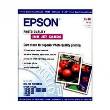 Epson C13S041122 Бумага Photo Quality Card  8&quot;x10&quot; (30л, 190 г/м2) 