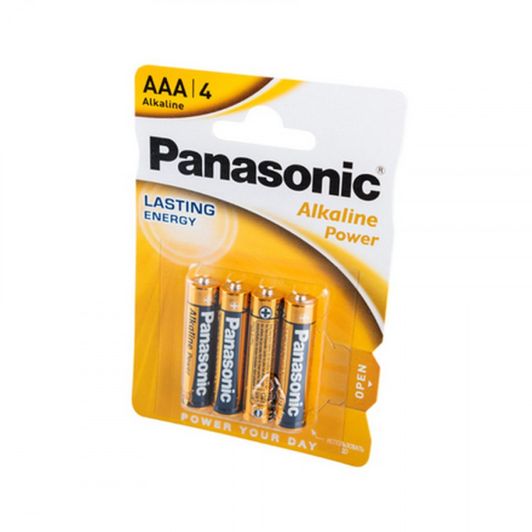 Батарейка Panasonic Alkaline Power LR03APB/4BP RU LR03 BL4 (Комплект 4 шт.)