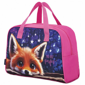 Сумка для занятий BRAUBERG с ручками, 35x25x15 см, &quot;Cute fox&quot;, 272379 