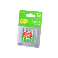 Батарейка GP Super GP24AA21-2CRSBC4 G-TECH LR03 BL4 (Комплект 4 шт.)