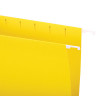 Подвесные папки A4/Foolscap (404х240 мм) до 80 л., КОМПЛЕКТ 10 шт., желтые, картон, STAFF, 270935