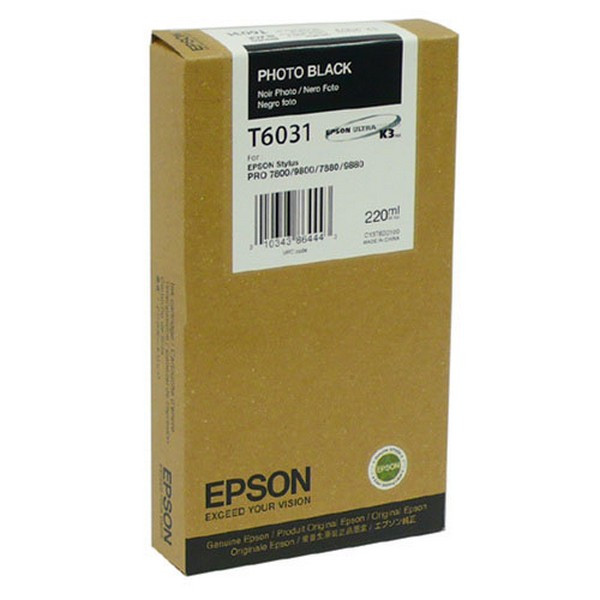 Epson C13T603100 Картридж черный фото Epson Stylus Pro 7800 / 9800 /  7880 / 9880 (220 мл)