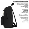 Рюкзак BRAUBERG СИТИ-ФОРМАТ один тон, универсальный, черный, 41х32х14 см, 225381